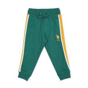 U.S. Polo Assn. Boys Cotton Joggers with Contrast Taping