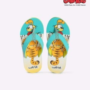 Wotnot by AZORTE - Boys Garfield Print Thong-Strap Flip-Flops