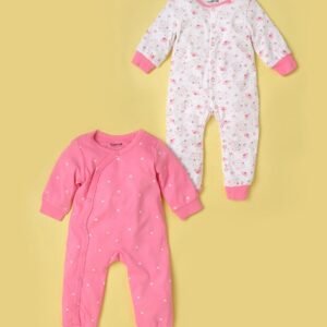 Wotnot by AZORTE - Pack of 2 Printed Rompers