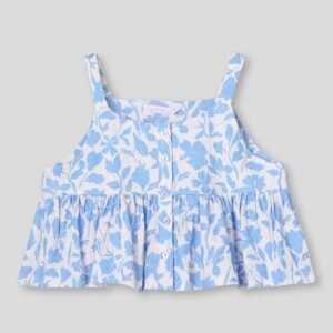 Wotnot by AZORTE - All-Over Print Fit & Flare Strappy Top