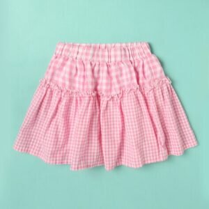 Wotnot - Checked A-Line Tiered Skirt