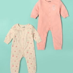 Wotnot Pack of 2 Printed Rompers
