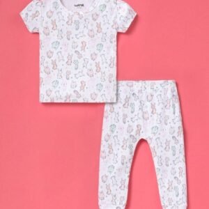 Wotnot Printed Cotton Top & Joggers Set