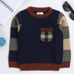 Yellow Apple Boy Round-Neck Pullover Sweater