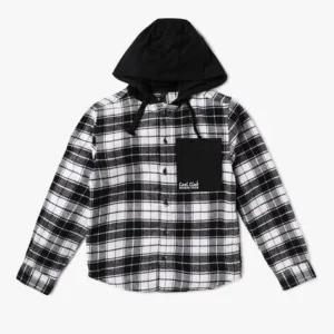 Yousta - Boya Checked Regular-Fit Hooded Shirt