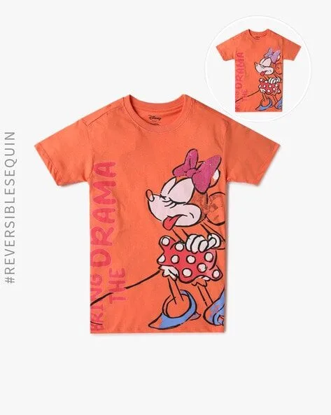 Yousta - Girls Minnie Mouse Print T-Shirt Dress