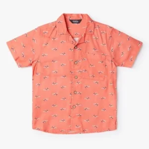 Yousta - Printed Cuban-Collar Shirt