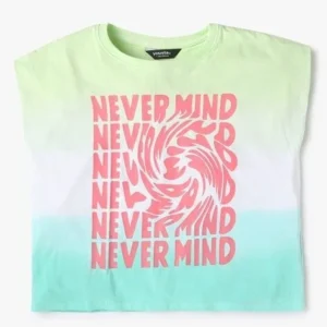 Yousta - Typographic Print Relaxed Fit Crew-Neck T-Shirt