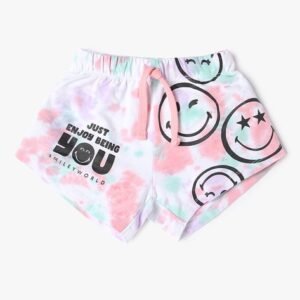 Yousta - Graphic Print Cotton Shorts