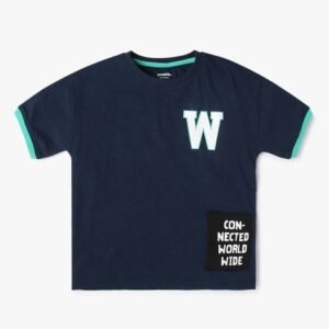 Yousta - Typographic Print Crew-Neck T-Shirt