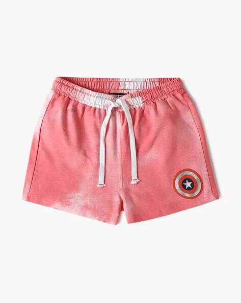 Yousta - Girls Captain America Print Regular Fit Shorts