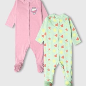 YUV - Pack of 2 Graphic Print Rompers