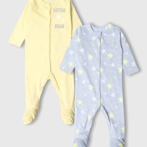 YUV - Pack of 2 Graphic Print Rompers