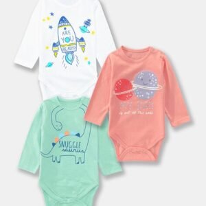 YUV - Pack of 3 Graphic Print Onesies