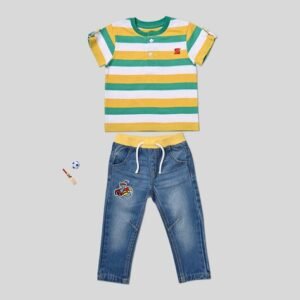 ZALIO Stripes T-Shirt & Pant Set