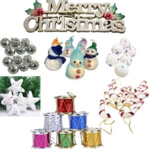 Flipkart SmartBuy Christmas Combo Hanging Ornaments Pack of 43