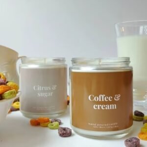 Aromaticfables - Christmas Seasonal Aromas Duo Citrus & Coffee Scented Candle Set