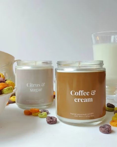 Aromaticfables - Christmas Seasonal Aromas Duo Citrus & Coffee Scented Candle Set