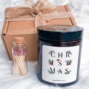 Aromaticfables - Tranquil Holiday Bliss Chamomile Fragrance in a Christmas Jar Candle