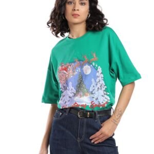 ASOS DESIGN - Scenic Santa Christmas Oversized T-Shirt
