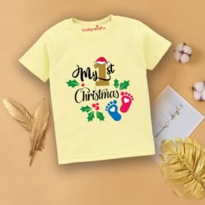 BABYWISH - Typographic Print Round-Neck T-Shirt