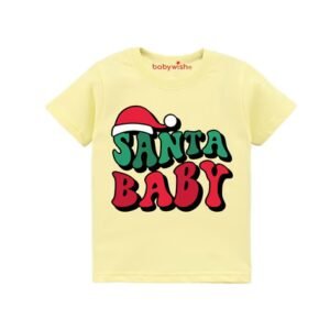 BABYWISH - Typographic Print Round Neck T-Shirt