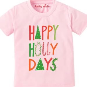 BABYWISH - Typographic Print Round-Neck T-Shirt