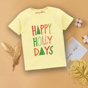 BABYWISH - Typographic Print Crew-Neck T-Shirt