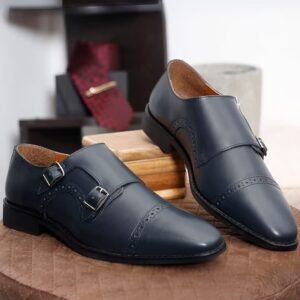 LOUIS STITCH - Men Monks with Genuine leather upper