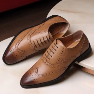 LOUIS STITCH - Men Brogues with Genuine Leather Upper