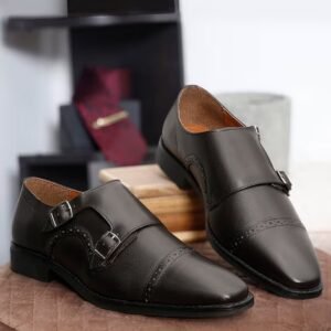 LOUIS STITCH - Men  Monks With Leather Upper