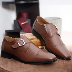 LOUIS STITCH - Men Monks with leather upper